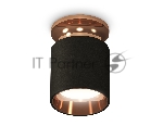 Светильник Ambrella Light XS6302181 SBK/PPG черный песок/золото розовое полированное MR16 GU5.3 (N6906, C6302, N6114)