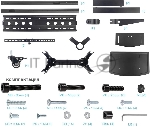 Стойка для телевизора Kromax OMEGA-19 черный 30"-70" макс.55кг напольный мобильный, вид 2
