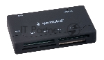 Кард-ридер Gembird FD2-MSD-4/черный/SD/TF/MicroSD/XD/MS/M2/CF/USB 2.0/пластик