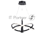 Подвесной светодиодный светильник Ambrella light FL5368/2+1 BK черный 47W 3000K-6400K D480*1200 (ПДУ ИК)