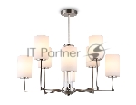 Люстра Ambrella light LH56213/8 SN/FR никель/белый матовый E27/8 max 60W D700*600