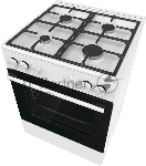 Плита комбинированная Gorenje GK6A40WFFM белый, конфорок 4 шт, духовка 71 л, 60 см x 85 см x 60 см, вид 16