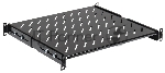 Полка стационарная ITK FS05-600PI-R 1U нагр.:100кг. 19" 600мм черный (упак.:1шт)