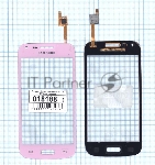 Сенсорное стекло (тачскрин) для Samsung Galaxy Core Plus SM-G350 розовое