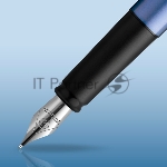 Ручка перьевая Waterman Graduate Allure (CW2068195) LaqBlue CT F сталь нержавеющая подар.кор.