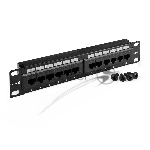 Патч-панель ExeGate EPP3-10-12-8P8C-C6-110D (10", UTP, 12 port, cat.6, KRONE&110(dual IDC), 1U, RoHS, Black, RTL)