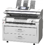 МФУ широкоформатное Ricoh MP Pro W7100SP (417284), А0, ч/б, 36" (914 мм), печ. 5 стр/мин (A0) 10 стр/мин (A1), 600 x 600 dpi (печать) 1200 x 1200 DPI (скан.), USB, Ethernet, вид 3