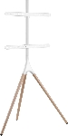 Подставка для телевизора Cactus CS-ST1246WTBCH белый/береза, 45"-65" макс. 32 кг, напольный