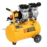 Компрессор DLS950/24 безмаслянный малошумный  950 Вт, 165 л/мин,ресивер 24 л  Denzel