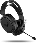 Гарнитура ASUS TUF Gaming H1 Wireless чёрный, беспроводная + проводная, USB/USB-C, до 15 ч, виртуальный 7.1, шумоподавление микрофона