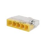 Экспресс-клемма Rexant СМК 2273-205, 5-проводная 0.5-2.5 мм², прозрачная (100 шт./уп.)