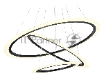 Светильник Ambrella light FA4361/3 BK черный 145W 3000K/4200K/6400K D770*800 (ПДУ РАДИО 2.4G)
