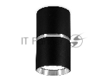 Светильник Ambrella light TN213116 BK/CH черный/хром GU10 D55*100