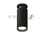 Светильник Ambrella Light XS6302200 SBK/PBK черный песок/черный полированный MR16 GU5.3 (N6902, C6302, A2061, N6102)