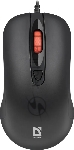 Мышь проводная Defender Omega MB-522 черный, 1600 dpi, USB, кнопки - 4