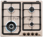 Газовая варочная панель DeLonghi OWF 46 PRO RUS независимая, бежевый