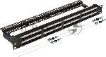 Патч-панель Lanmaster LAN-PPC48U6 19" 1U 48xRJ45 кат.6 UTP