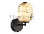 Настенный светодиодный светильник Ambrella light LH11039 BK/MG черный/мраморно-серый 8W 3000K 150*220*300