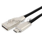 Кабель USB2.0 Cablexpert CC-G-mUSB01Bk-0.5M, AM/microB, серия Gold, длина 0.5м, черный, блистер