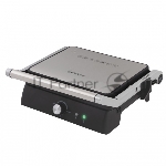 Электрический пресс-гриль Endever Grillmaster 225, серебристый/черный, 2300 Вт, терморегулятор, размер пов-ти 28х17 см