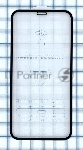 Защитное стекло 5D для Apple iPhone 11 Pro черный