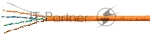 Кабель витая пара UTP (U/UTP) Cabeus UTP-4P-Cat.5e-SOLID-LSZH-100 категория 5e, 4 пары (24 AWG), одножильный, оранжевый, LSZH, нг(А)-HF, (100 м)