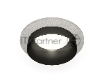 Комплект встраиваемого светильника Ambrella light XC6514021 SGR/PBK серый песок/черный полированный MR16 GU5.3 (C6514, N6131)