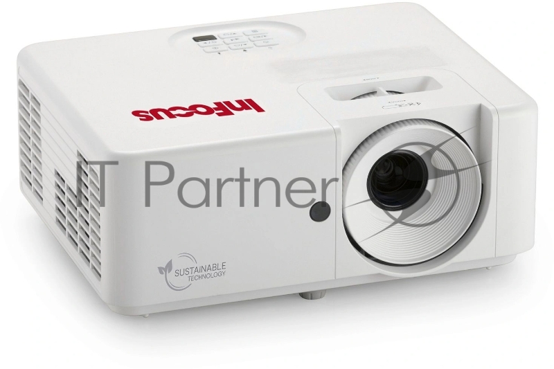 Лазерный проектор InFocus IN1108ST DLP, FullHD, 3800 lm, 2 000 000:1, TR 0.5:1, 2xHDMI 2.0, 3.5mm audio out, USB A х1, RS232, 15W, 3.1 кг, белый