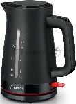 Электрочайник Bosch TWK3M123 черный, 1.7 л, 2400 Вт, скрытый нагревательный элемент