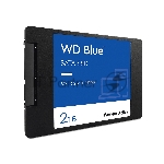 Накопитель SSD WD 2Tb Blue Client SATA 2.5" 6Gb/s, 560/530, IOPS 95/84K, MTBF 1,75M, 3D NAND TLC, 500TBW, Retail (856315)