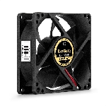 Вентилятор для корпуса ExeGate ExtraSilent ES08025SM черный, 80 мм, 2100 об/мин, 21 дБ, 3 pin