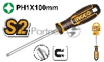 Крестообразная отвертка Ingco HSDPH1100,PH1, 100мм