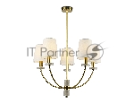 Люстра Ambrella light LH75351/5 SB/WH бронза/белый E14*5 max 40W D630*780