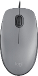 Мышь проводная Logitech M110 серый, 1000 dpi, USB, кнопки - 3