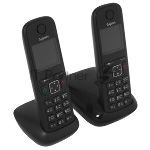 Радиотелефон Dect Gigaset AS690 DUO черный (труб. в компл.:2шт) АОН
