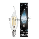Лампа светодиодная Gauss LED Filament Свеча на ветру E14 7W 580lm 4100К 1/10/50