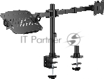 Кронштейн для монитора/ноутбука Cactus CS-VM-LH24-BL черный 17"-35" макс.20кг настольный поворот и наклон