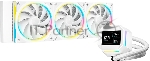 Система жидкостного охлаждения Deepcool LM360 WH ARGb Soc-AM5/AM4/1200/1700/1851 белый 4-pin 19-36dB Al LCD 250W 1729gr Ret (R-LM360-WHDMMC-1)