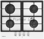 Газовая варочная поверхность Hotpoint HG 61F/WH, 4 конфорки, закаленное стекло, 7400 Вт
