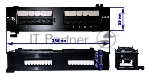 Патч-панель Lanmaster TWT-PP12UTP-H 19" 1U 12xRJ45 кат.5e UTP