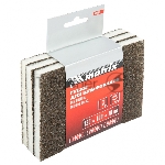 Губка для шлифования, 125 х 100 х 10 мм, мягкая, 3 шт., P 60/80, P 60/100, P 80/120 Matrix