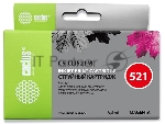 Картридж струйный Cactus CS-CLI521M пурпурный (8,4 мл) для Canon Pixma MP540/MP550/MP620/MP630/MP640/MP980/MP990/MX860/iP3600/iP4600/iP4700