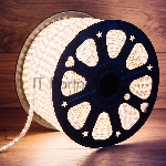 Лента LED 220 В, 6.5x13 мм, IP67, SMD 5730, 60 LED/m, цвет свечения теплый белый, 100 м