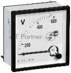 Вольтметр Э47 72х72мм 600В кл. точн. 1.5 ИЭК IPV10-6-0600-E