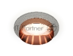 Комплект встраиваемого светильника Ambrella light XC6514025 SGR/PPG серый песок/золото розовое полированное MR16 GU5.3 (C6514, N6135)