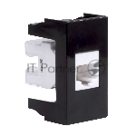 Розетка компьютерная DKC Viva 45238 1-м 1 мод. RJ45 кат.5E черный