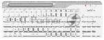 Клавиатура беспроводная A4Tech Fstyler FBK25, USB, Bluetooth/Радиоканал, белый/серый