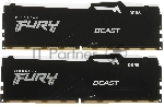 Оперативная память Kingston Fury BeastRGB, DDR5, 64GB (2x32GB), 5600 MHz, CL40, с радиатором, RGB, черный, вид 10
