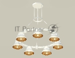 Светильник Ambrella light XR92031402/7 SWH/PYG/CL белый песок/золото желтое полированное/прозрачный GX53 (A9203, C9236, N8144)