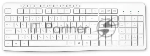 Клавиатура Oklick K225W беспроводная, радиоканал, белый